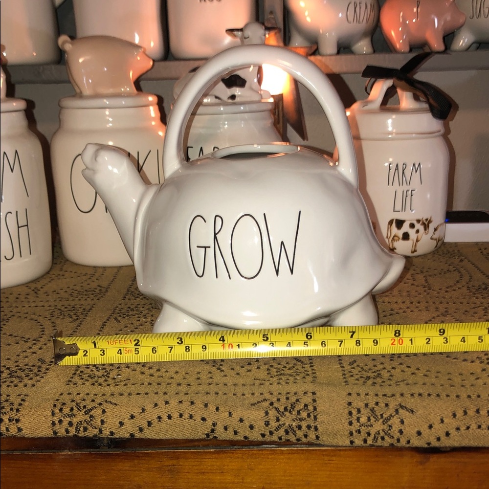 Rae Dunn GROW Turtle Shaped Watering Can - Picture 8 of 9